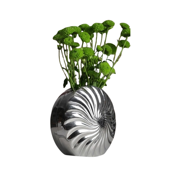 Chrome Swirl Vase Thumbnail
